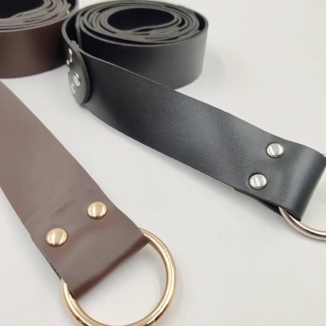 Amazon.com: HiiFeuer Medieval PU Leather Ring Belt, Retro